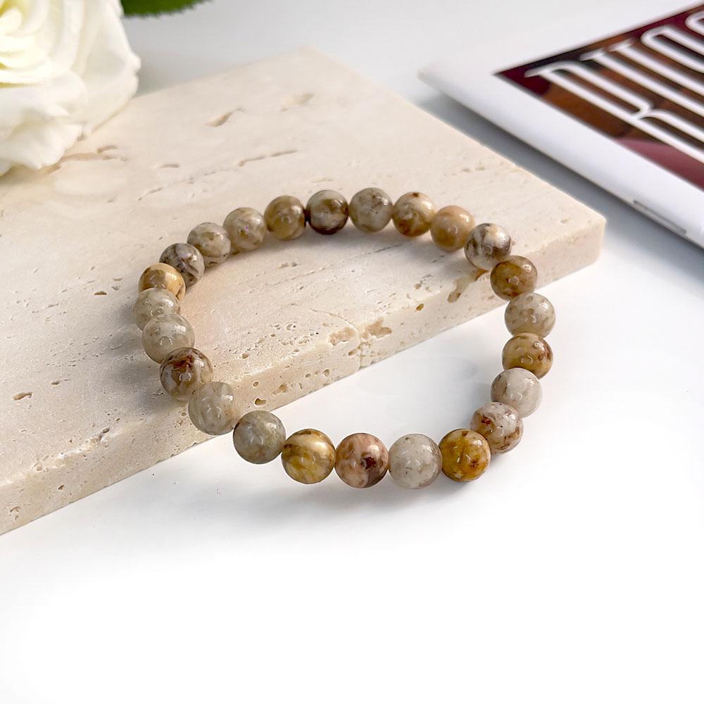 Wholesale 8 Mm Charm Beaded Bracelet Natural Stone Bracelet Crystal Bracelet Natural Stone Beaded Bracelet
