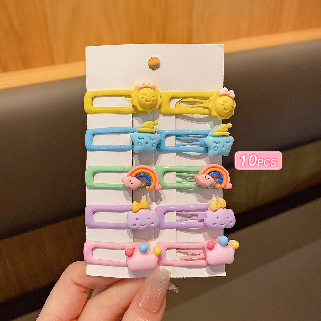 10 Children's Small Size BB Clip Hair Clips Suitable for Daily Use As Hair Accessories for Little Girls