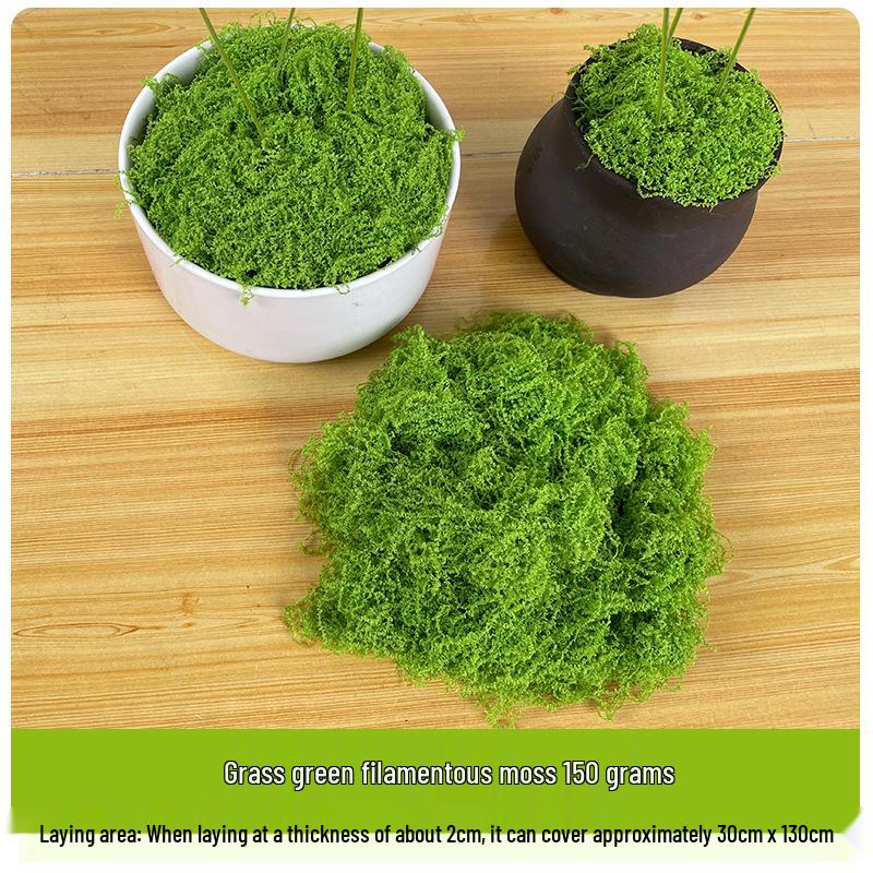 Artificial Moss Silk Grass Lawn for Landscaping and Decoration