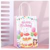 StoBag, Happy Birthday Durable Reusable Paper Tote Bags, for children's birthdays, parties, joyful event, 12/30pcs