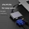 USB-C To HDMI & VGA Dual Display 4K Adapter