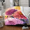 1pc Chrysanthemum Flowers Blanket Warm, Cozy, And Soft, Suitable for Sofas, Beds, Cars, And Office Use.Perfect for Camping And Travel, Making It a Gre