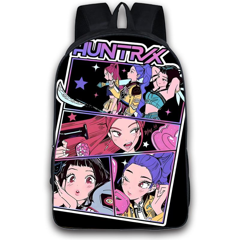Kpop Demon Hunters Backpack Boys Girls Zoey Mira Rumi Bookbag Knapsack Schoolbag Rucksack Travel Backpacks Birthday Gifts