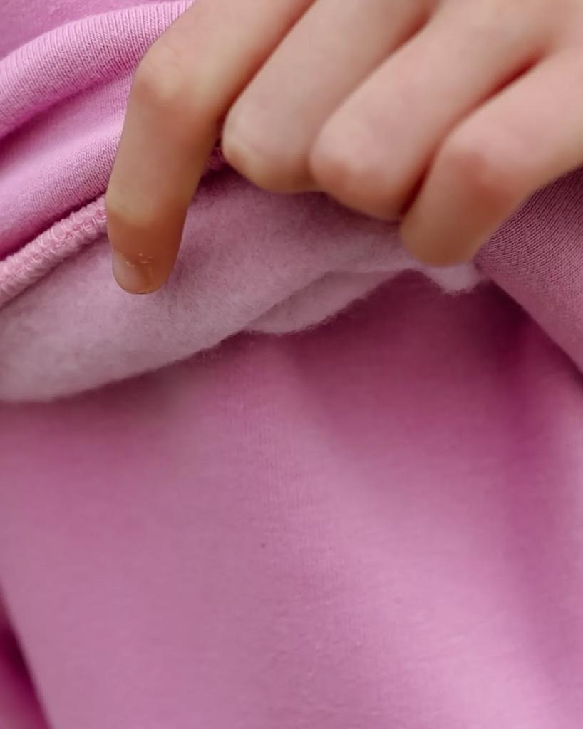 Tracksuit – Warm Girls Hoodie and Pants, Sleeve Print Design, Winter 6314-025-33-5 HC