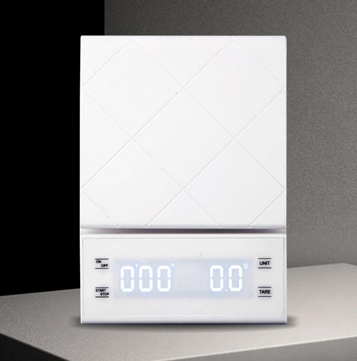 USB Charging Kitchen Coffee Scale with Timer LED Digital oz/Ib/g Electronic Scale Household Kitchen Food Scale No packing box