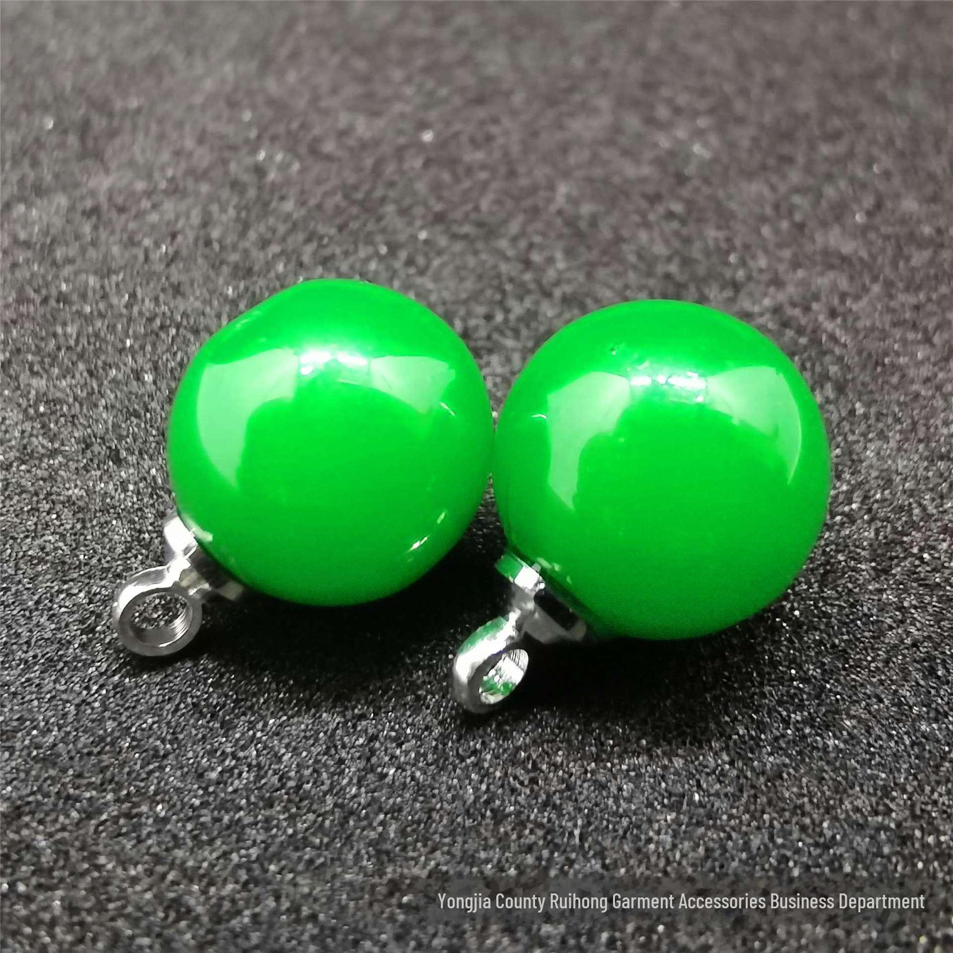 

Имитация нефрита, круглые бусины из смолы для ципао и детских рубашек