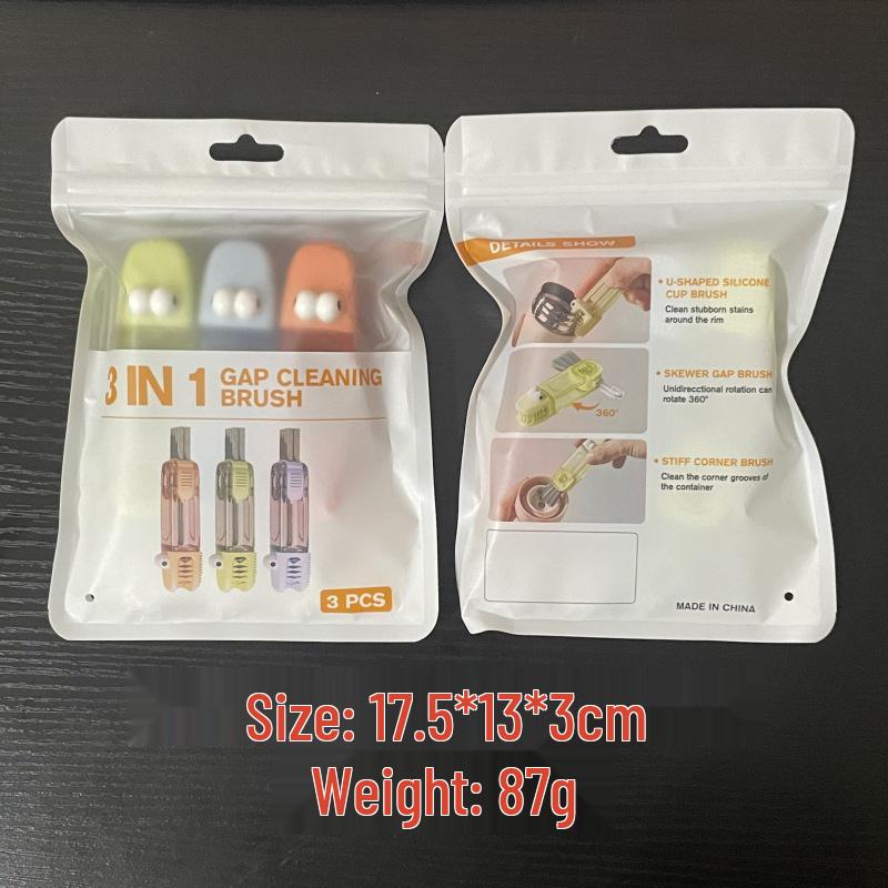 4-in-1 Thermal Cup Cleaning Brush Set: Rabbit Cup Cover, Bottle, Nipple, and Gap Brush