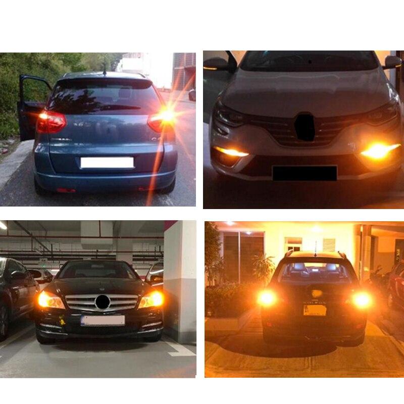 2Pcs 3014 144SMD CanBus 1156 BA15S BAU15S 7440 lamp LED 7440 led Bulbs For Turn Signal Light