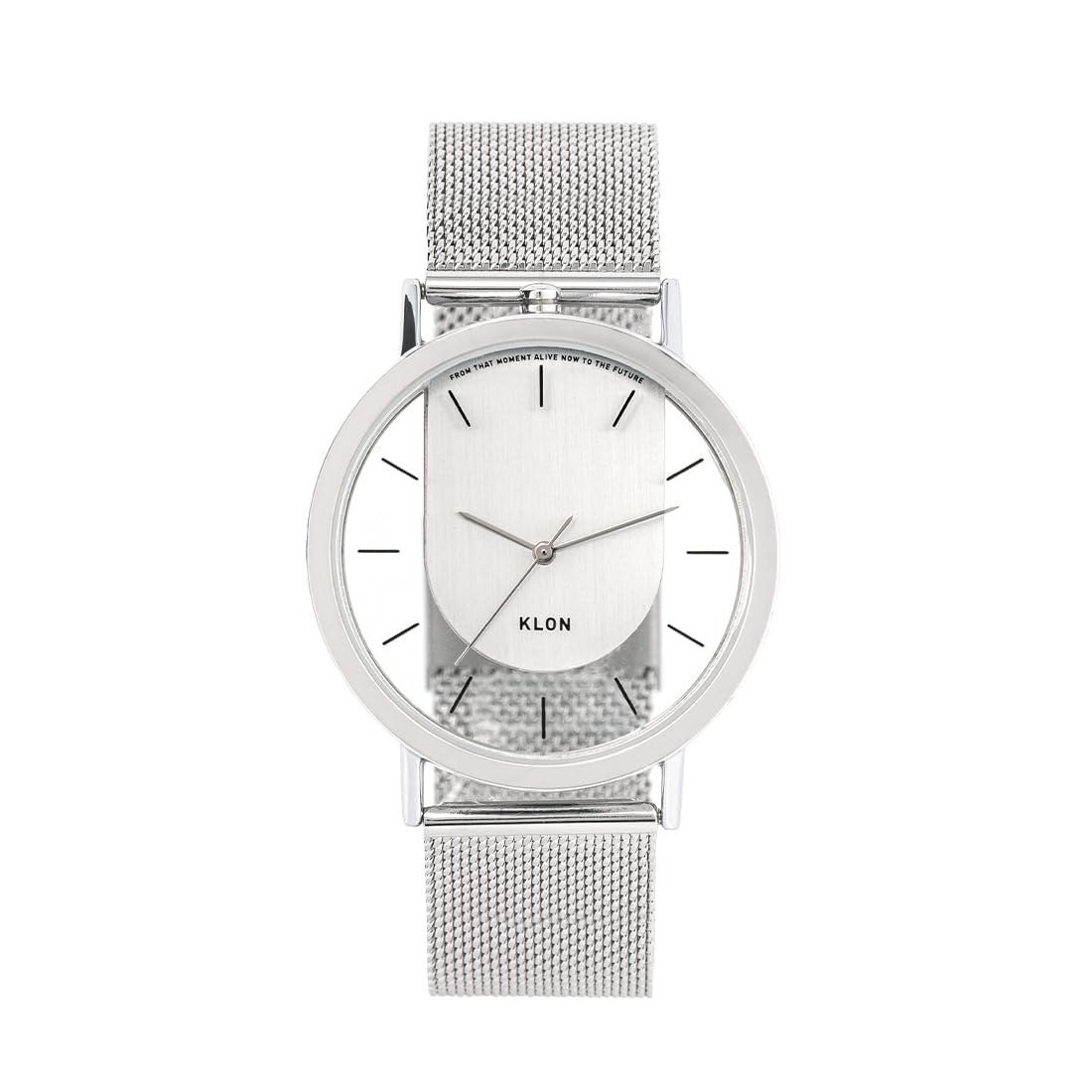 

KLON INVISIBLE RELATION СРІБНИЙ 40 мм Скелетний годинник, популярний бренд для чоловіків і жінок, із нержавіючої сталі та стильним дизайном.