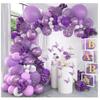 Stylish Birthday Party Purple Balloon Garland Decoration