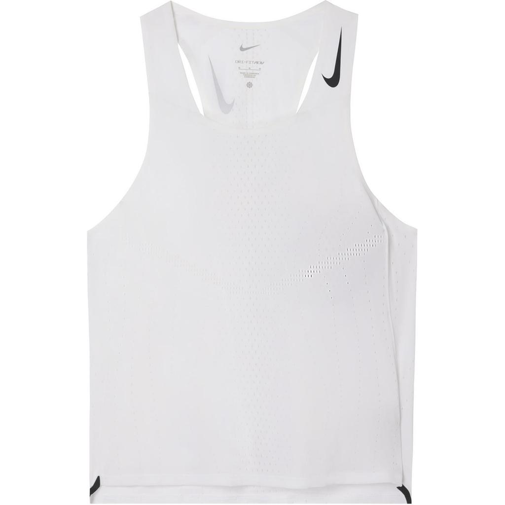 Nike Dri-Fit Adv Solid Crew Neck Sleeveless Running Tank Men Tops White DM4625-100