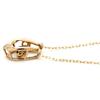 NON BRAND - Garnet U-shaped PendantNecklace K10/garnet Array