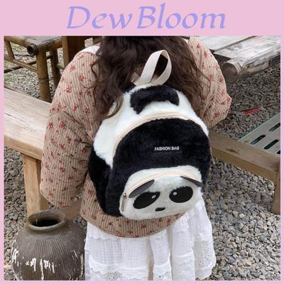 Plush Panda Backpack For Kids With Breathable Design And Storage For Kindergarten Use