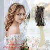 Plastic Scalp Massag Fluffy Hairdressing Comb Professional Frizz Hair Brush S-shaped Comb  Barber