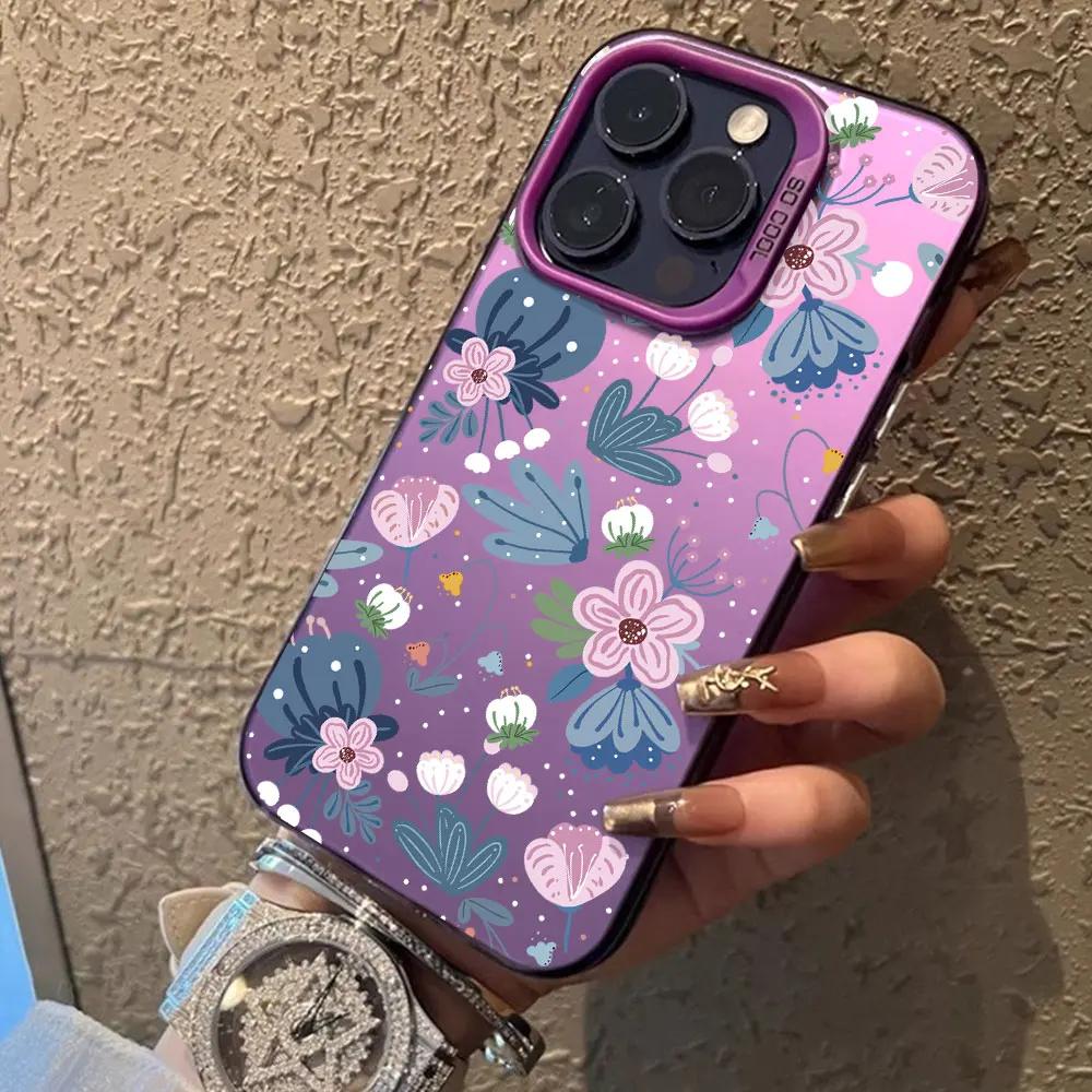 For Motorola Moto G84 G34 G04 G04S G24 G14 G53 G22 G13 G23 G10 G20 G30 E32 E22 E22i Luxury Flower IMD Phone Case MotoG84 Cover