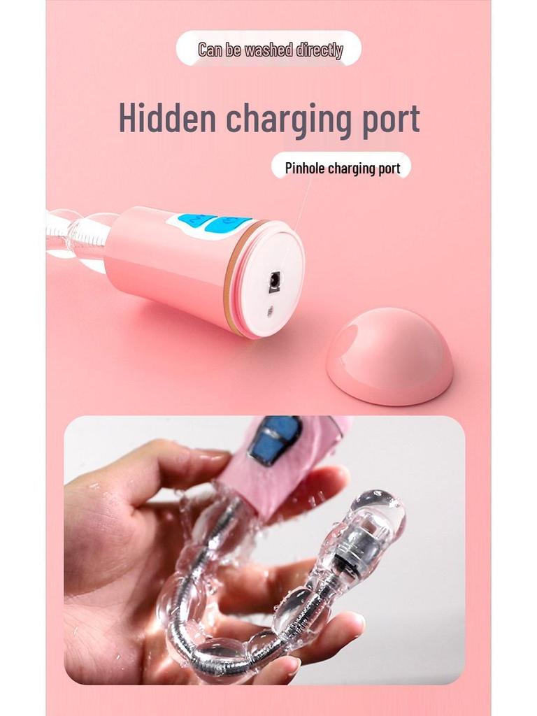 Electric Rear Garden Vibrating Beads Anal Plug Massager - Adult Female Pleasure Device