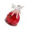Artistic Angel Preserved Roses with Glass Cover Everlasting Flower Arrangement Home Ornament Handmade Gift