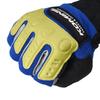 Komine Motorcycle Instructor Gloves Pro Advance POLICEPRO Gray/Bl L GK-135 726 For Spring, Summer, and Autumn