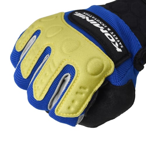 Komine Motorcycle Instructor Gloves Pro Advance POLICEPRO Gray/Bl L GK-135 726 For Spring, Summer, and Autumn