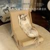 Fairy Meow Sisal Cat Bed & Scratcher Recliner: Wear-Resistant, Breathable, Shed-Free Hemp Chair Mat.