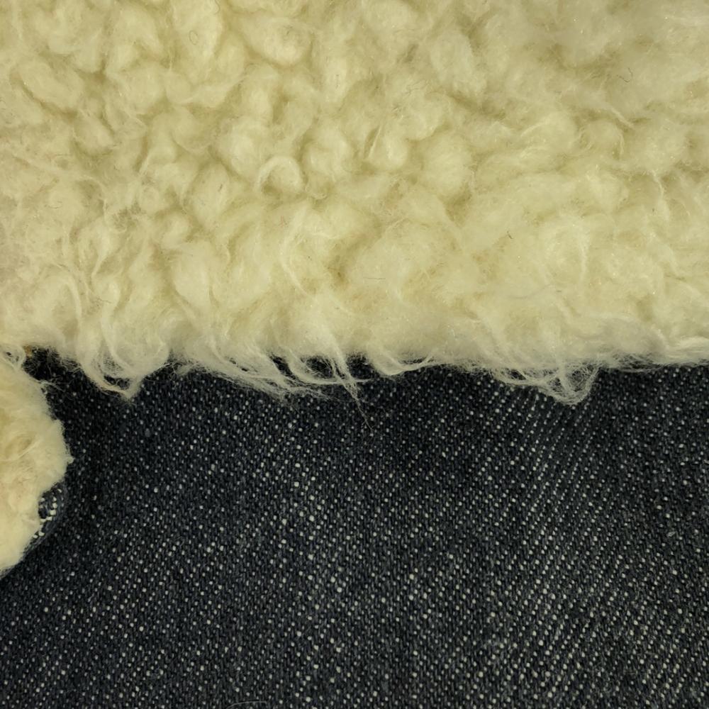 ROEBUCKS 70s 80s Vintage Denim Jacket 34-R Boa Lining Tracker Men's Used