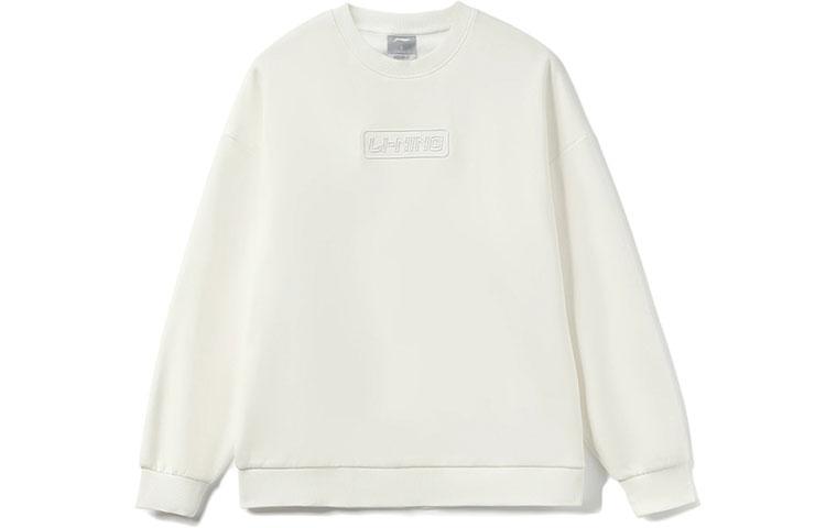 Li Ning Training Series Sweatshirts Unisex White Crew Neck Moderate Regular AWDRB76-6 XXXL