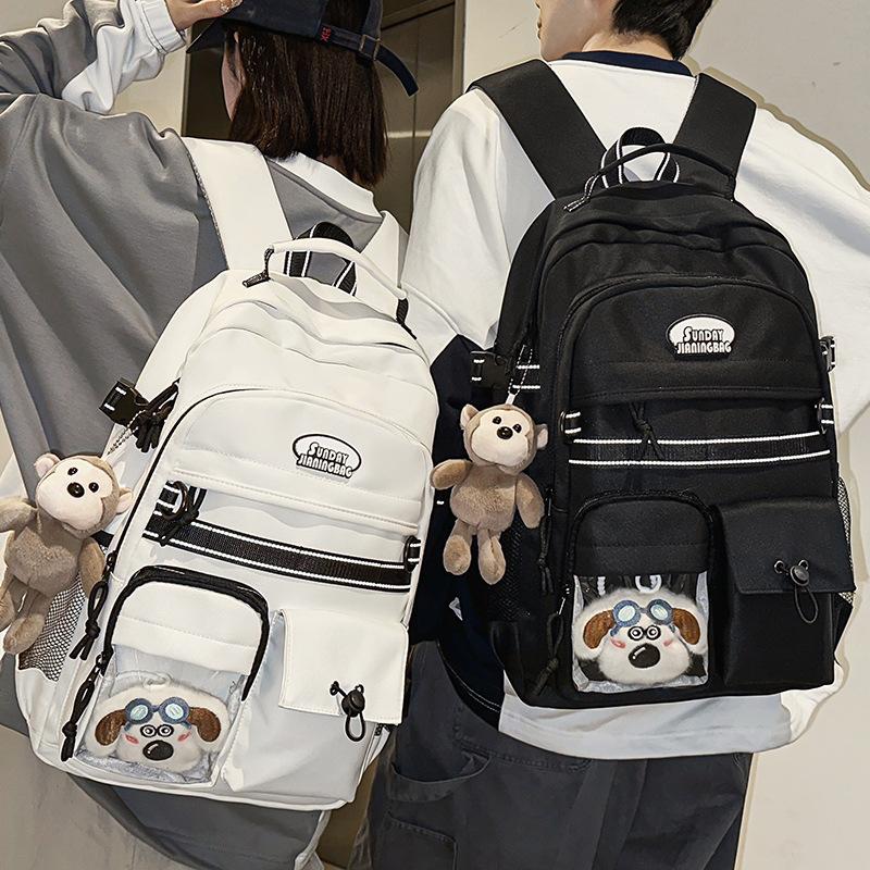 Children's School Bag Elementary School Girl Letter Pain Bag Backpack Men's