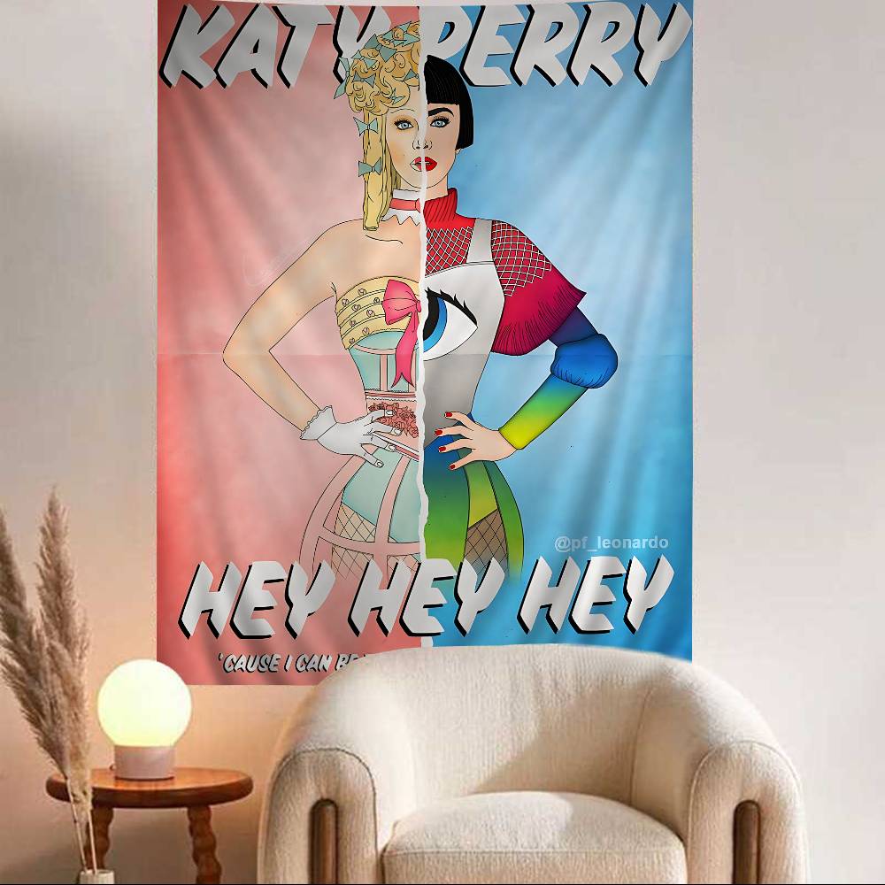 KATY PERRY Musik Wandteppich Heimdekoration Hippie Bohème Dekoration Divination INS Heimdekor