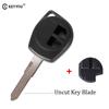 Cut/Uncut Blade For Suzuki Swift Grage Vitara Alto 2 Buttons Flip Folding Car Key Case Shell Upgrade