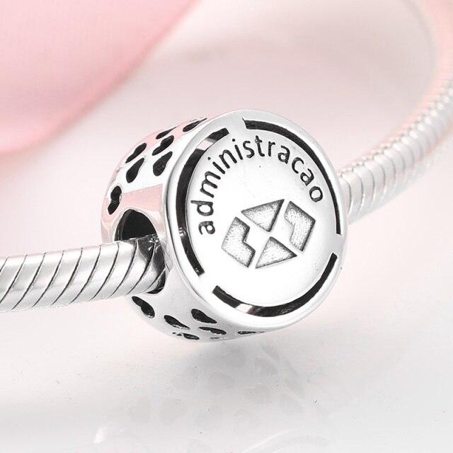 925 Sterling Silver Symbol Doze Sinal De Carreira Beads For Jewelry Making Fit Original European Charm Women Bracelet Necklace