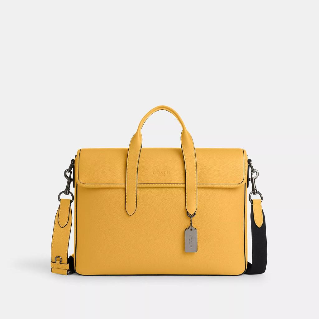 Coach Sullivan Portfolio Brief Gunmetal Black