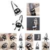2020 New Style Funny Canvas Mini Bag For Women, Cute Shoulder Crossbody Round Bag