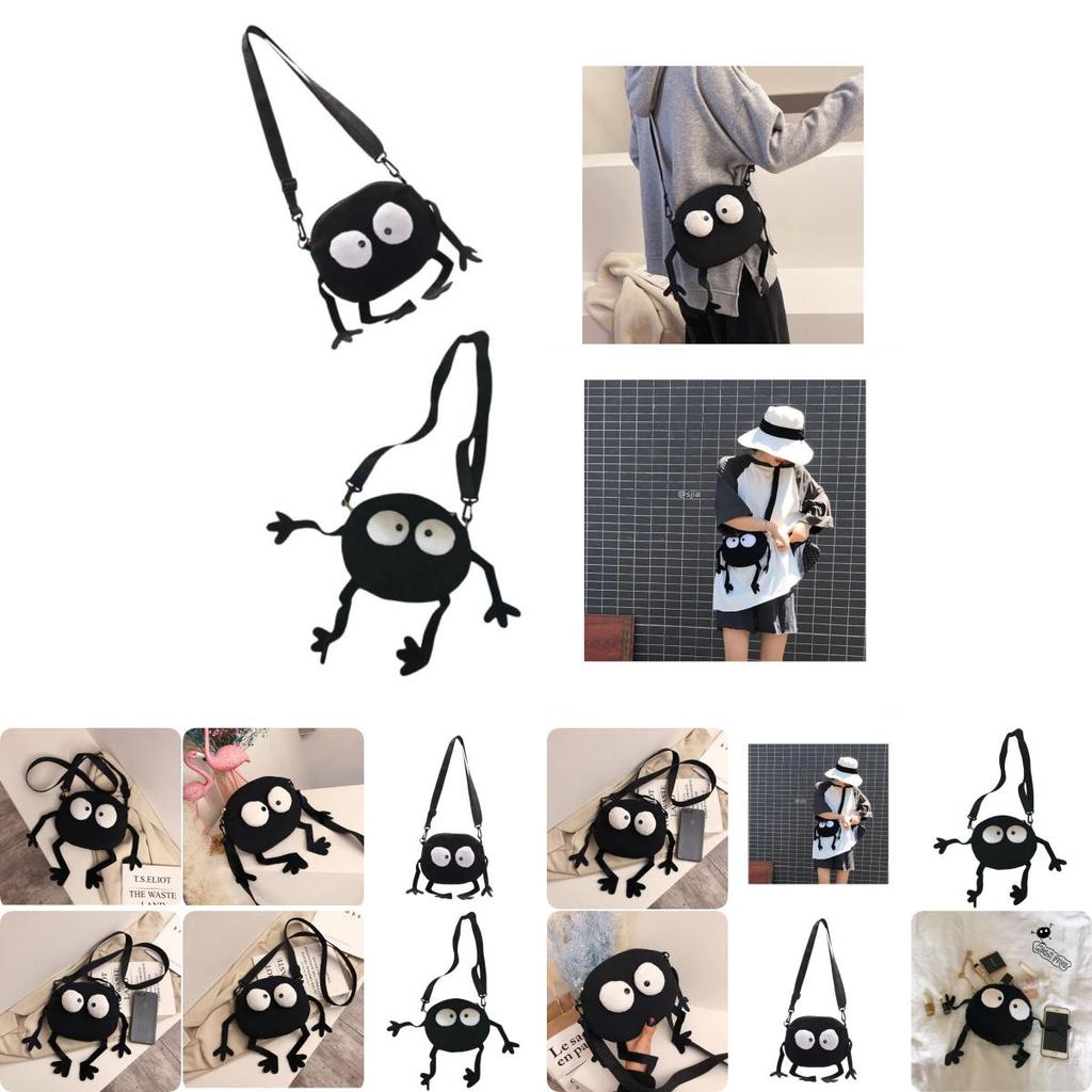 2020 New Style Funny Canvas Mini Bag For Women, Cute Shoulder Crossbody Round Bag