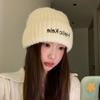 2025 New Alphabet Embroidery Fashion Hat Wool Hat Foreign Knitted Hat Premium Warm Versatile Cold Hat
