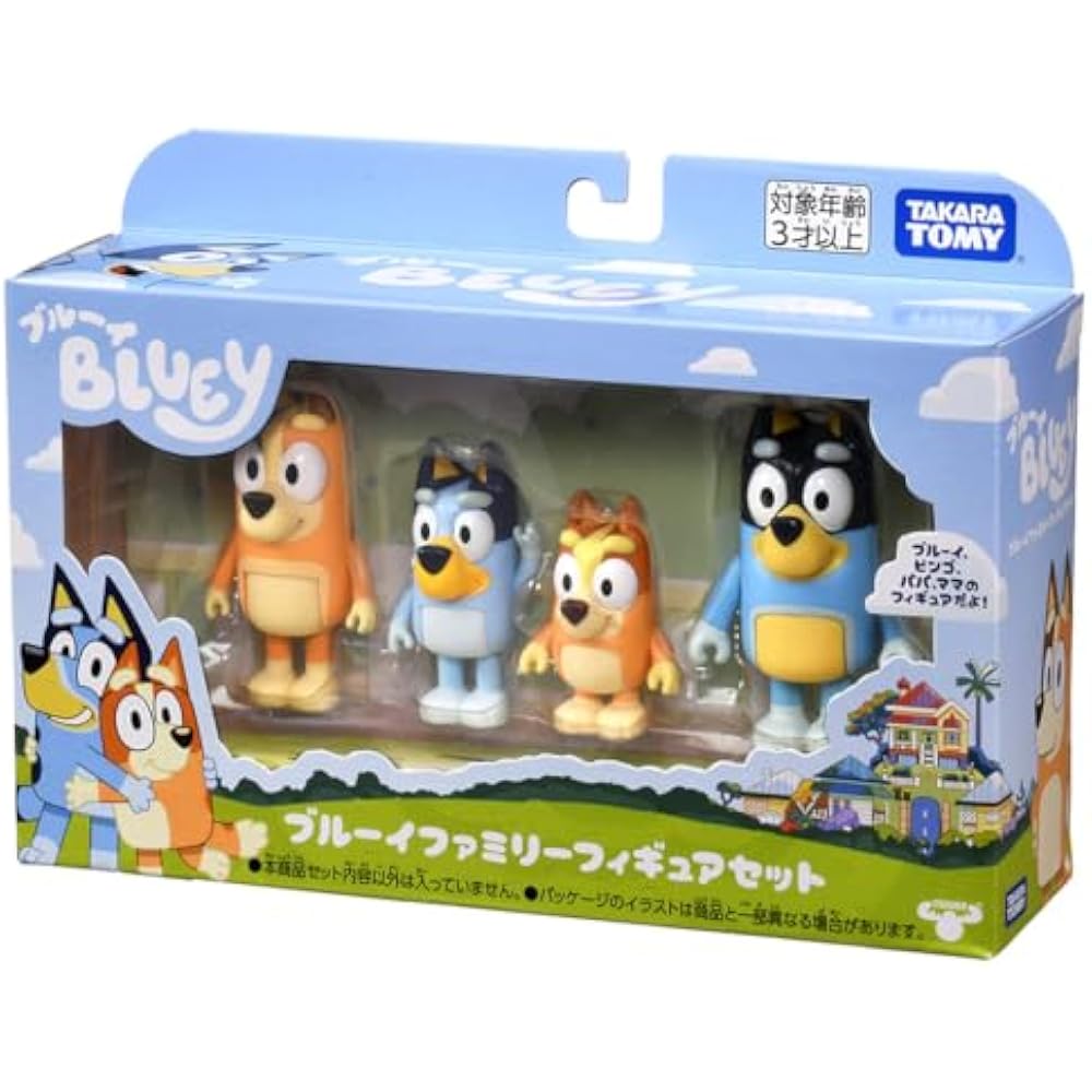 TAKARA TOMY (TAKARA TOMY) Bluey Bluey Family Figure Set