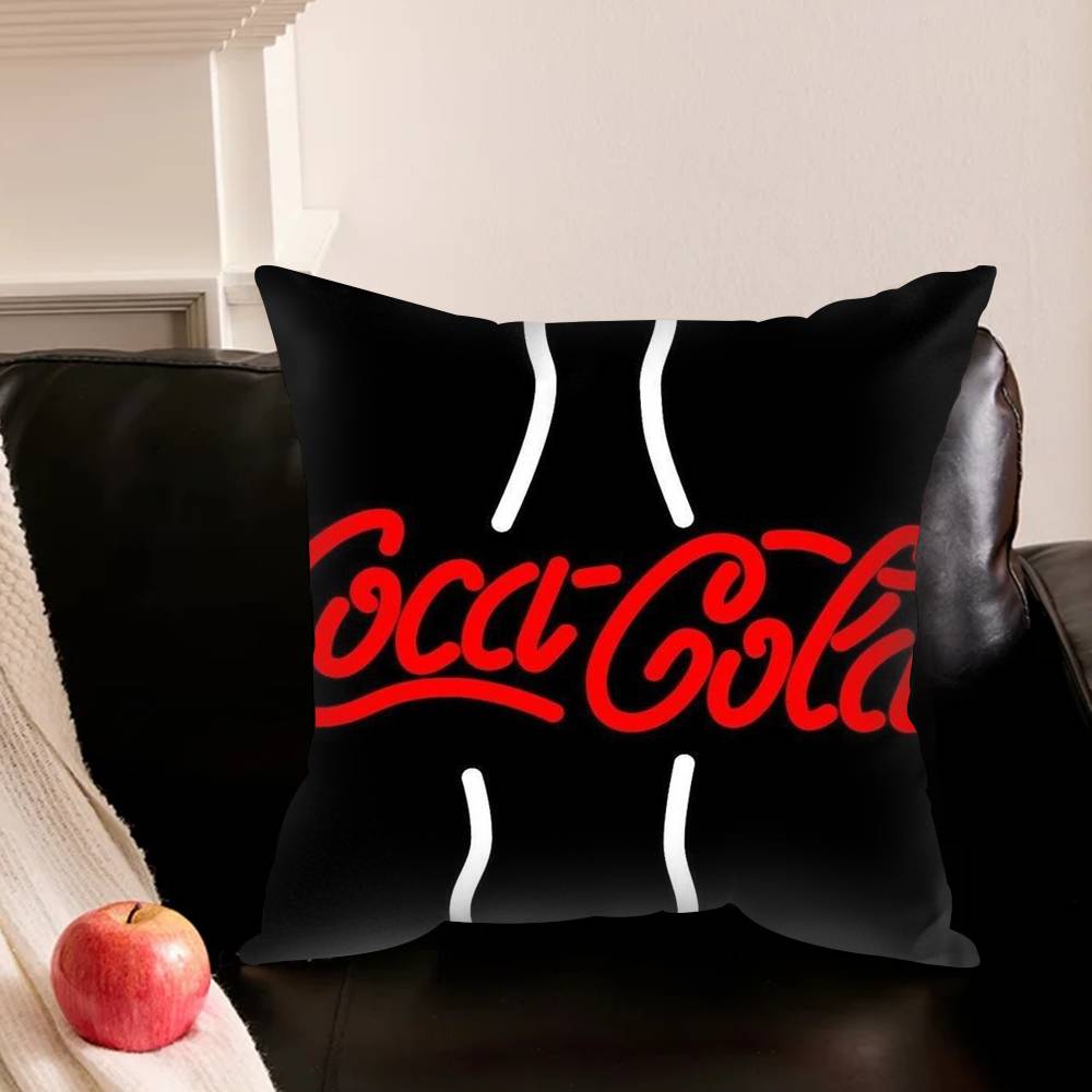 C-Coca C-Cola V-Vintage L-Logo Various Sizes Square Pillowcase For Car Home Bedchamber Decor