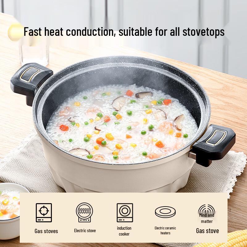 ZISIZ Non-Stick Micro-Pressure Soup Pot