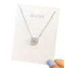 S925 sterling silver necklace female jumping heart pendant simple clavicle chain