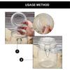 12 Pieces Replacement Silicone Gasket Seals for Jars, Leakproof Airtight Silicone Gasket Sealing Rings, 3.75 x 3.75 Inches, for Glass Clip Top Jars