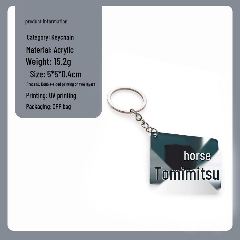 Custom Acrylic Cartoon Couple & Group Photo Keychain - Anime Pendant Standee