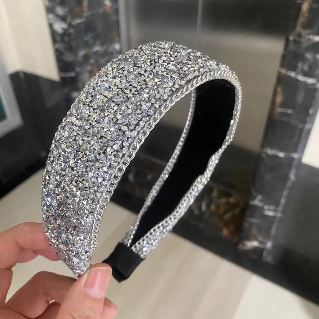Strass Stirnband Modisches Breites Haarband Damen Haar Accessoires
