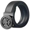 Elegant High-End Automatic Buckle Leather Belt – Versatile European & American Style for Men
