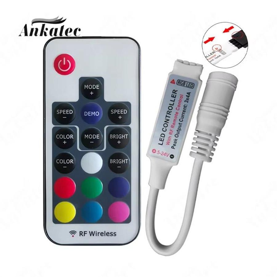 DC 5V USB SMD2835/3528 RGB 5M IP65 LED Strip Light Kit with 17-Keys RF Remote Controller TV Screen Backlight App Control
