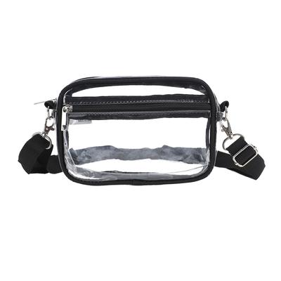 Waterproof Clear Shoulder Bag Storage Adjustable Strap Casual Fitted PVC Transparent Bag Purse S