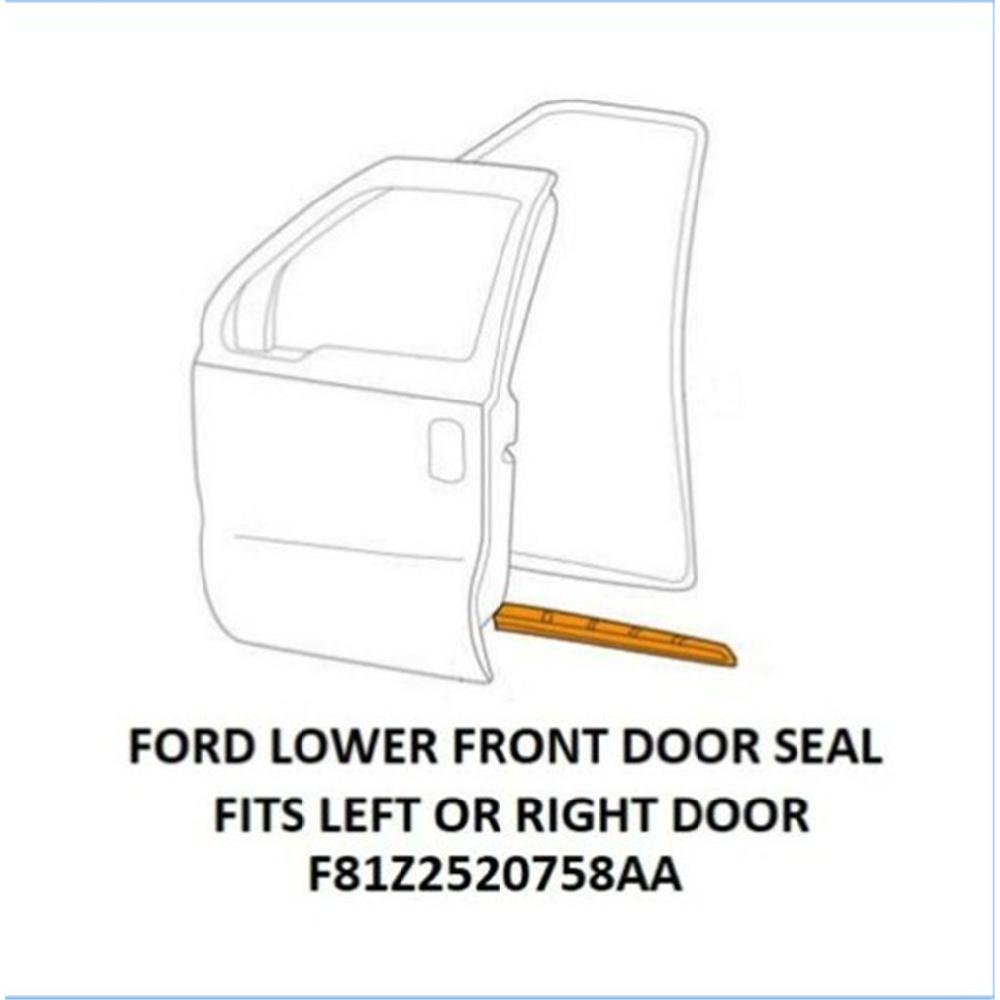 2Pcs Front Door Lower Weatherstrip Seal For Ford F-250 F-350 F-450 1999-2016