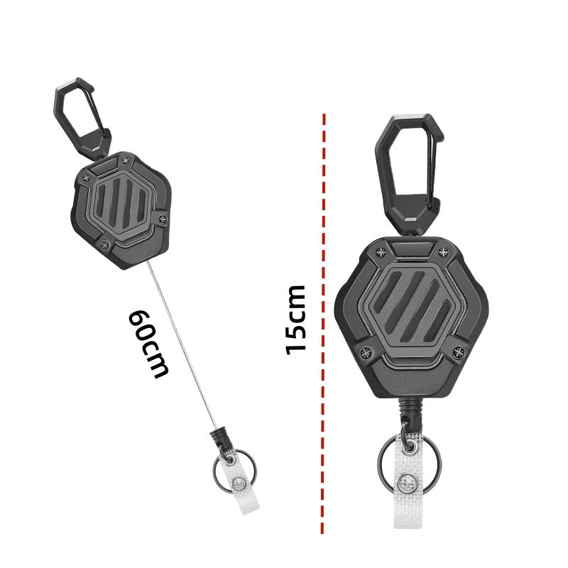 1 Set Smartphone Safety Lanyard Strap Retractable Phone Holder With Carabiner Anti-Drop Harness For Hiking Cycling Climbing