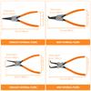 7 inch Circlip Pliers,Retaining Ring Pliersfor Removing Installing Puller Locking Rings Shafts Needle nose Pliers Remover Tool