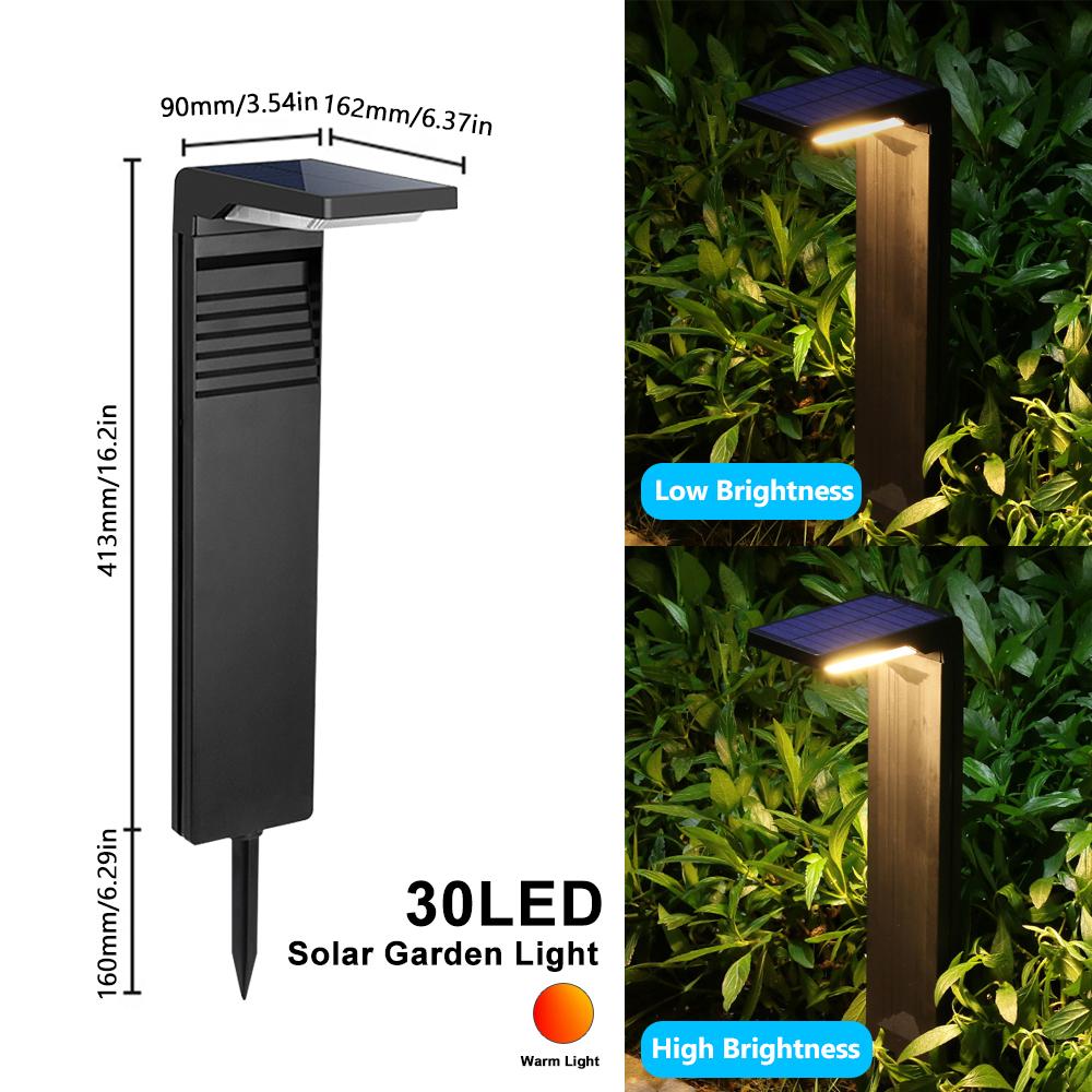 

Super Bright Solar Powered Pathway Lights Outdoor Waterproof Landscape Lighting 2 Modes Driveway Sidewalk Walkway Garden Decor