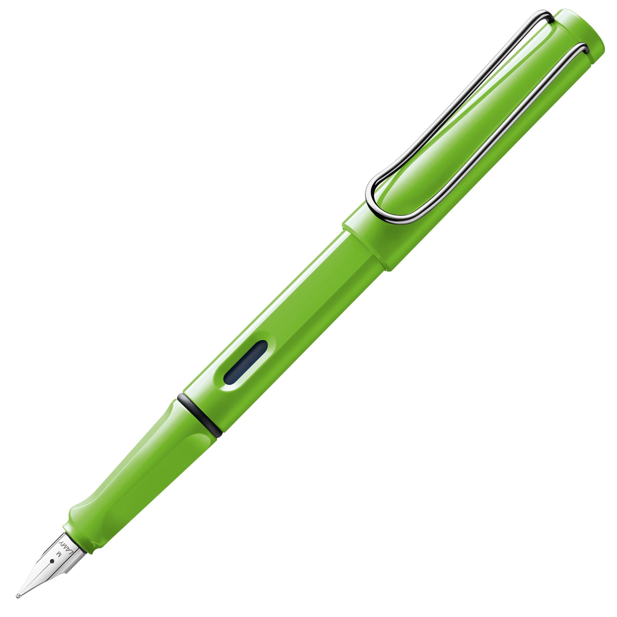 

LAMY Safari Green Fountain Pen Ergonomic Grip and Polished Steel Size EF Ideal for Writing and Calligraphy Includes LAMY T10 Blue Ink Cartridge - Nib, зелёный