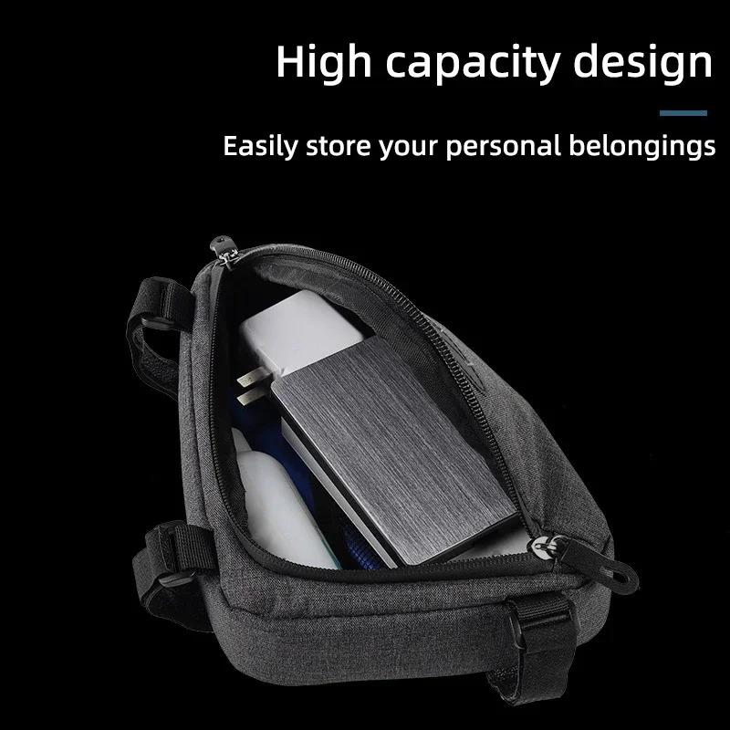 Waterproof Bicycle Triangle Bag MTB Mountain Bike Storage Bag Rainproof Front Tube Frame Pouch Reflection Cycling Tool Bag